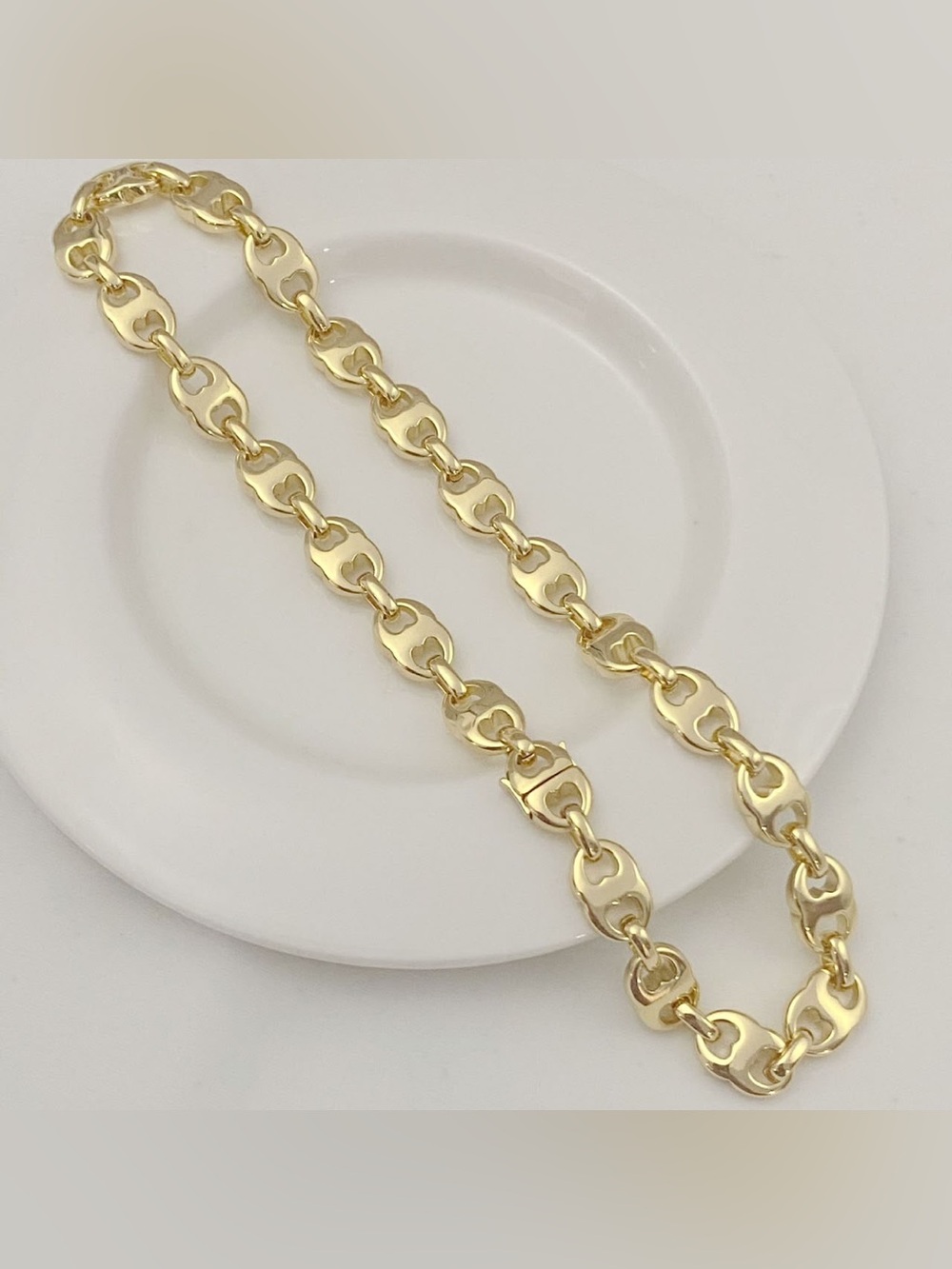 Tory Burch Polished Gold Link Necklace